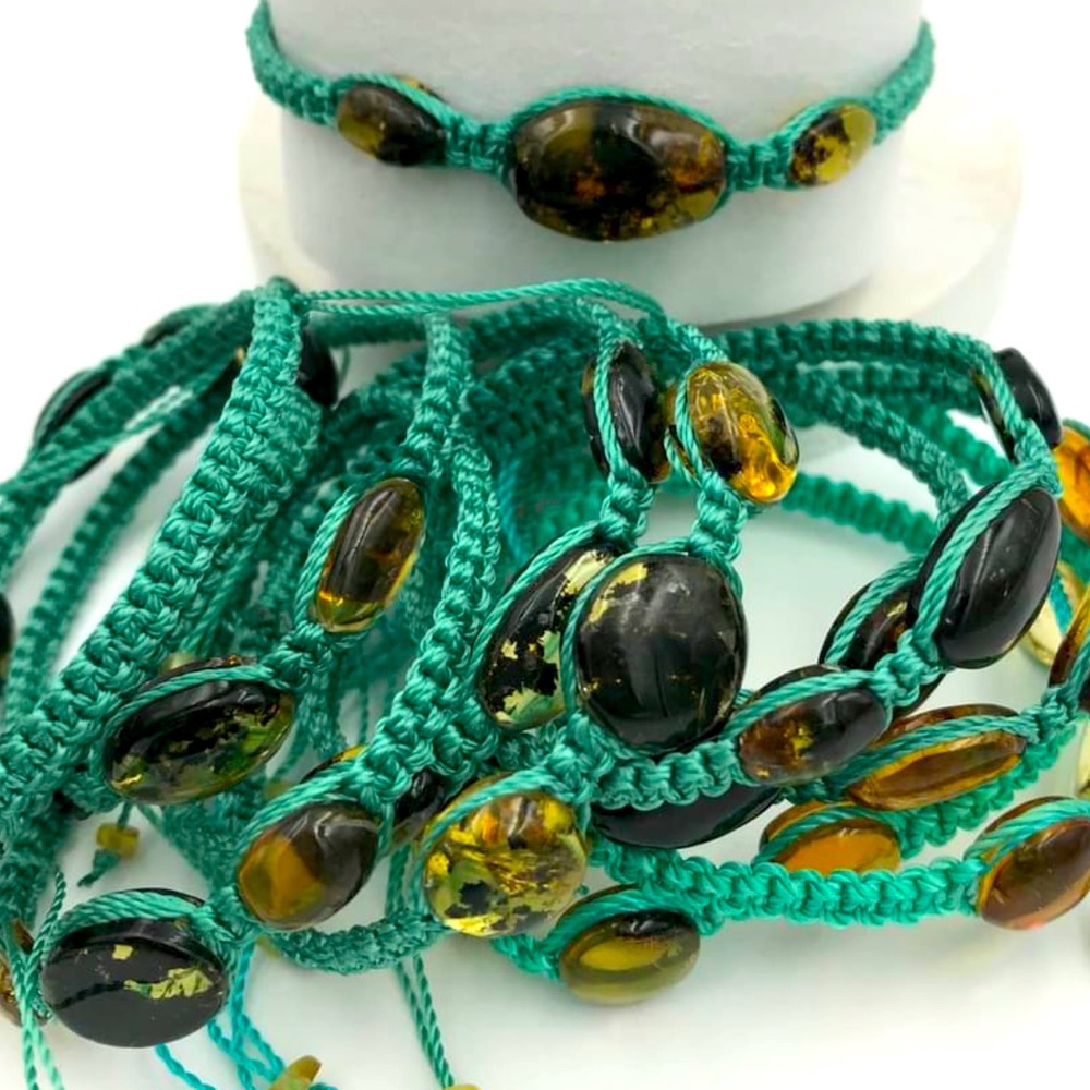 Amber stone bracelet